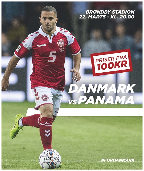 MPD - Busreklame Fodboldlandskamp Danmark-Panama Frontskilte